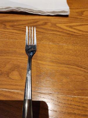 The fork I was given. Filthy AF