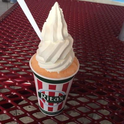 Gelati(Vanilla Custard and Mango Peach Ice)