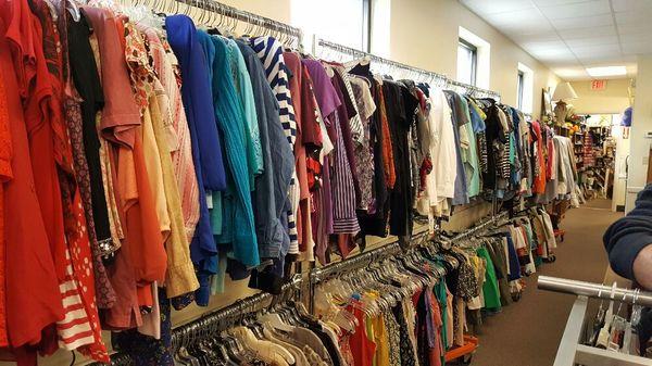 Clothes, shoes and purses are 50% off on Wednesdays