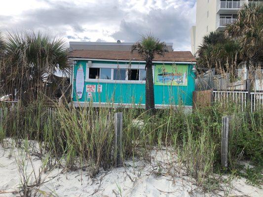 Drink shack on the beach