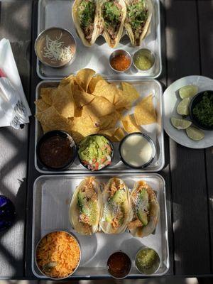 Chicken Tinga Tacos Carne Asada Tacos  Trio Sampler