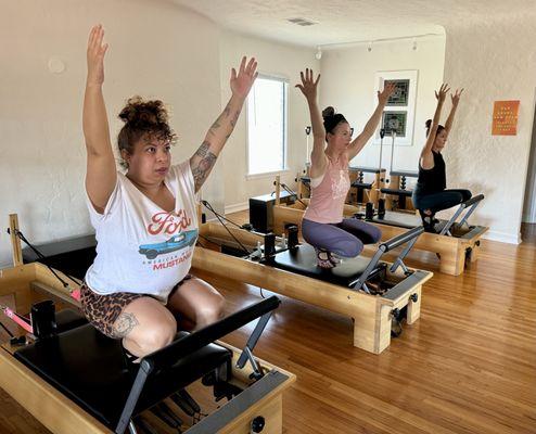 Semi-private Pilates classes at Vero Pilates are limited to a max of 4 participants at a time.