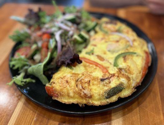 Seafood omlette