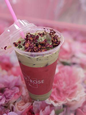 Green rose matcha