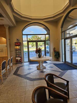 The beautiful entrance and dome of the Optometry Center.