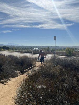 Entrance to one of the trails