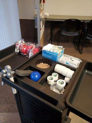 Whole blood station tray