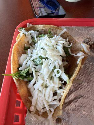 Steak streak taco