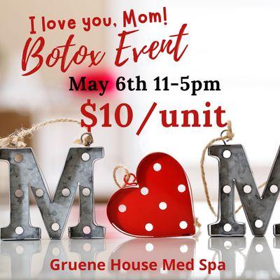 May 6th join us for Mother's Day Event!