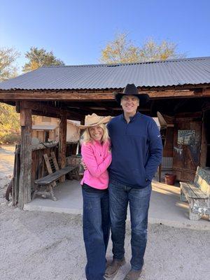 Our friends ready to go horseback riding