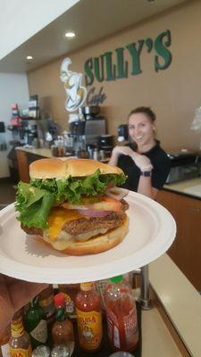 Had to get my Amazing Double Cheeseburger from Sammy . Best burger around