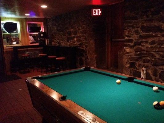 Pool Table and nice seating = A cool place to hang out!