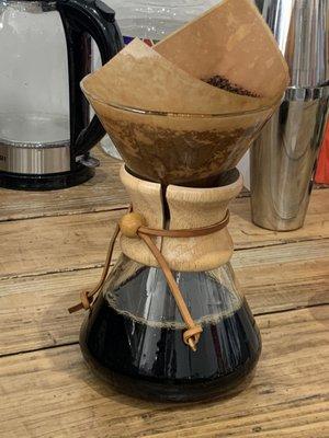 Pour over coffee