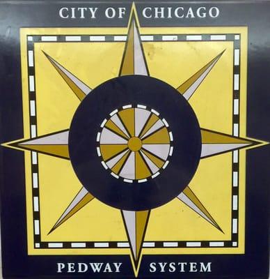 Pedway Icon designed by the city of Chicago