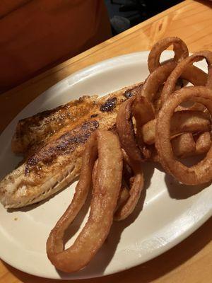 Grilled walleye