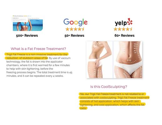 Fat Freeze Trigli vs. CoolSculpting