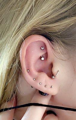 Rook piercing by Ciera