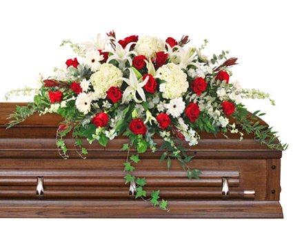 PEACE ALWAYS
CASKET SPRAY sympathy arrangement