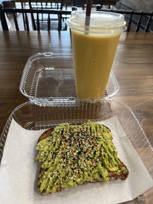 Avocado Toast and Son of the Sea Smoothie