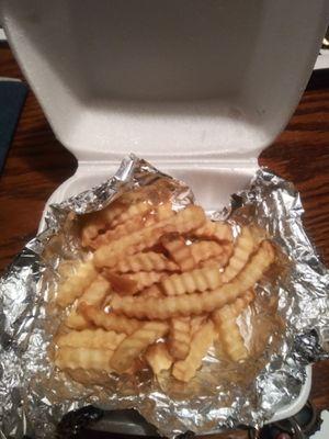 This is the medium fry the manager himself served me.