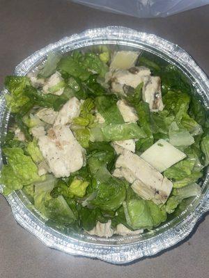 Grilled chicken Caesar salad