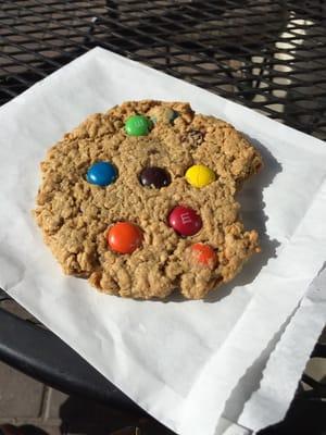 Peanut butter monster cookie... Perfect afternoon snack