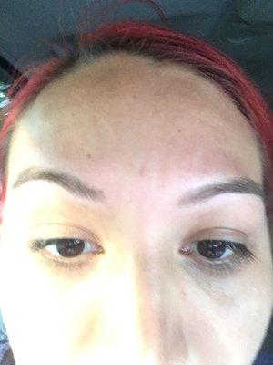 This b$$$, fuck my eyebrows now I have to wait until it grows back never again here is a bigg