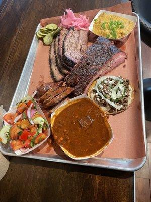 Delicious bbq platter at Interstellar bbq all so good