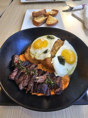 Steak & eggs with hashbrowns