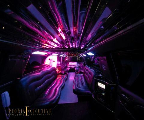 Interior 18-20 passenger SUV Limousine