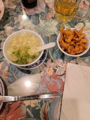 Egg Flower Soup w/Wantons