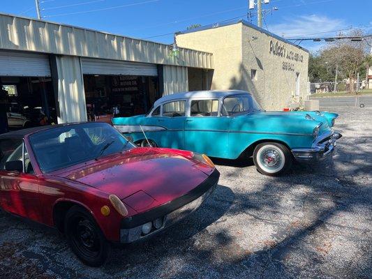 Couple classics at Pulido's Automotive