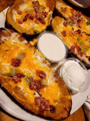 Potato skins are huge and not just skin.