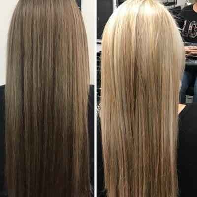 Second session. Transformation brunette to blonde ♥