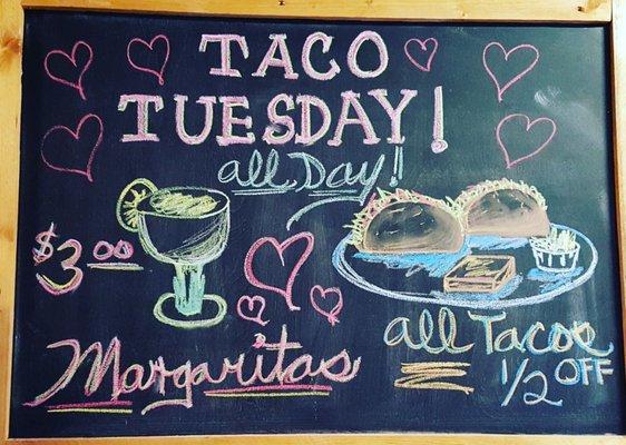 Taco Tuesdays with $3 Margaritas!