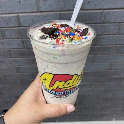 Oreo and sprinkle concrete