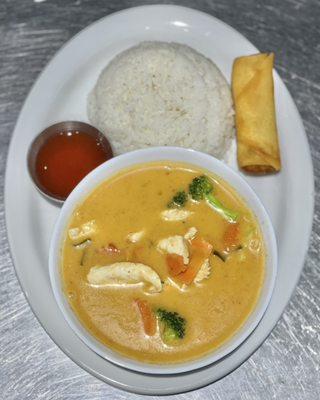 Panang curry lunch special