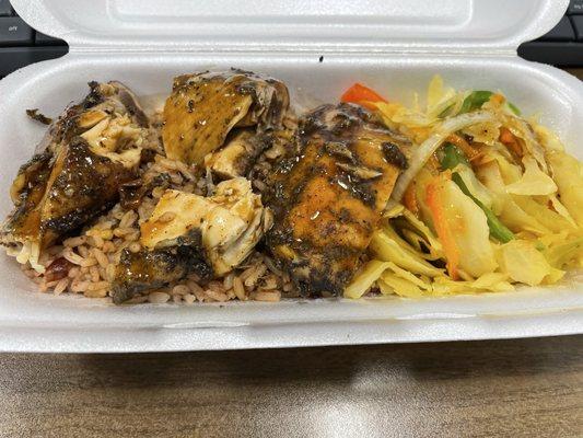 Jerk chicken lunch