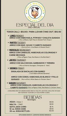 Hatillo Restaurant - Menu Page 5 of 5