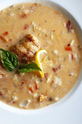 Chef Mark's Seafood Chowder.