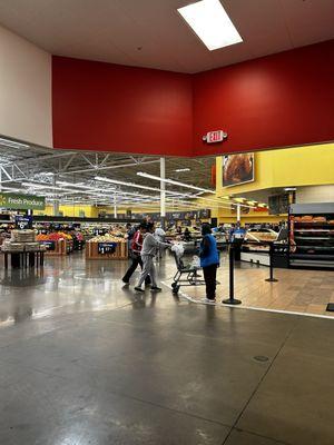 A view of the Market section from the Rally's inside.