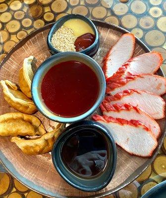 The appetizer that comes with the Chinese dinner for two. Excellent bbq pork!