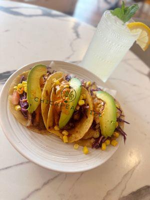 Experience our mouthwatering fish tacos, paired with one of our agua frescas!!!