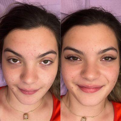 Classic Lash Set Transformation for this gorgeous girl!