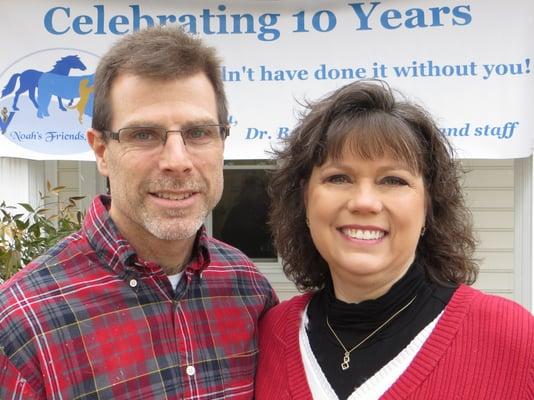 Dr. Brunner with Melinda Brunner, the Practice Manager