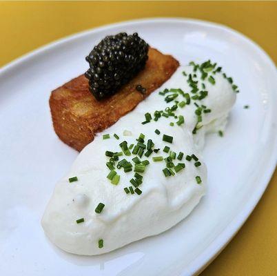 Crispy Potato Alla Neapolitan with Golden Osetra Caviar