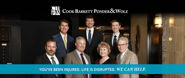 Meet the experienced personal injury lawyers of Cook, Barkett, Ponder & Wolz.