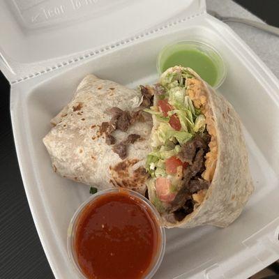 Carne asada burrito