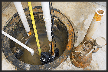 Sump pump and ejector pump installation.