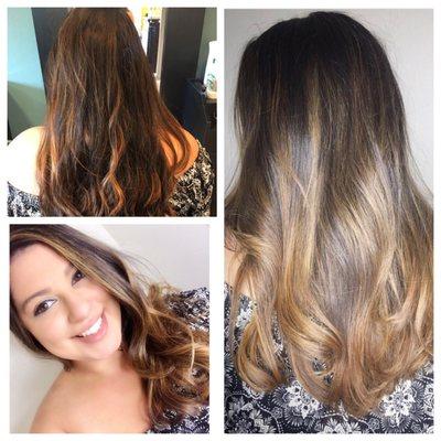 Blonde Balayage dons by Adriana